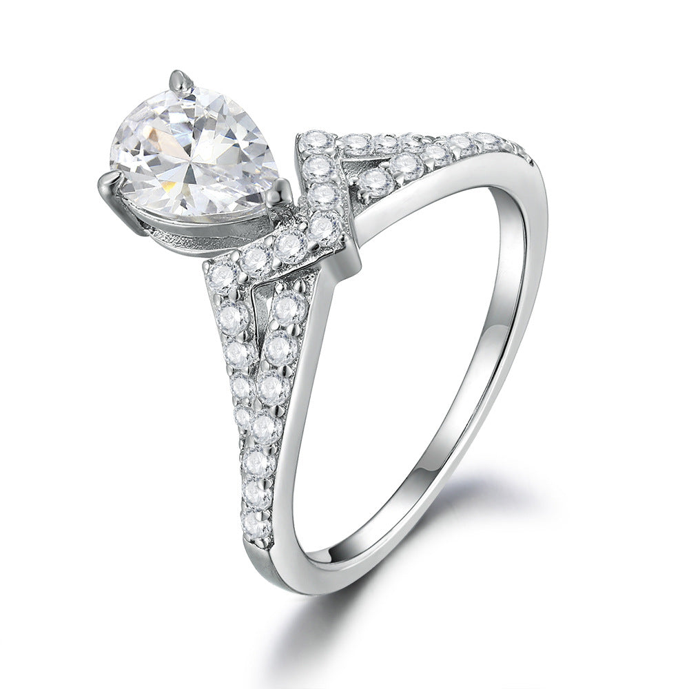 925 Silver Butterfly Pavé Band
