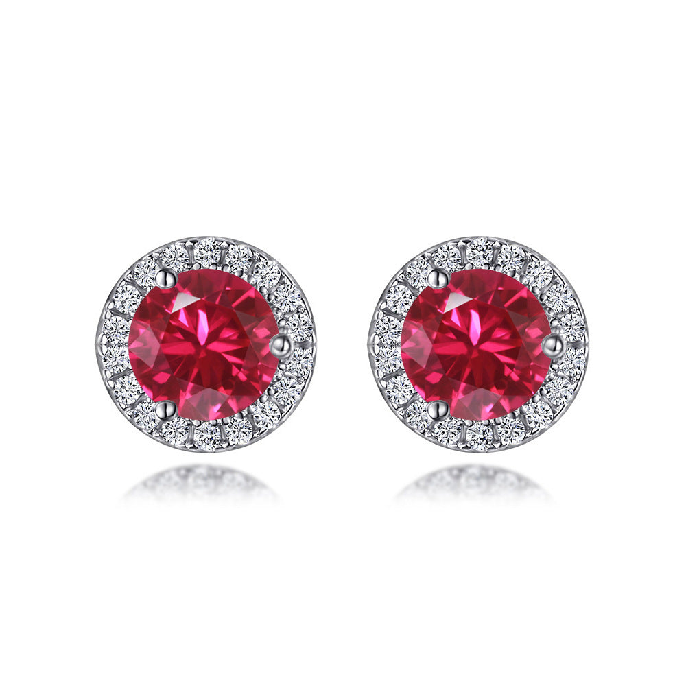 S925 Zodiac CZ Earrings - Birthstone Jewelry