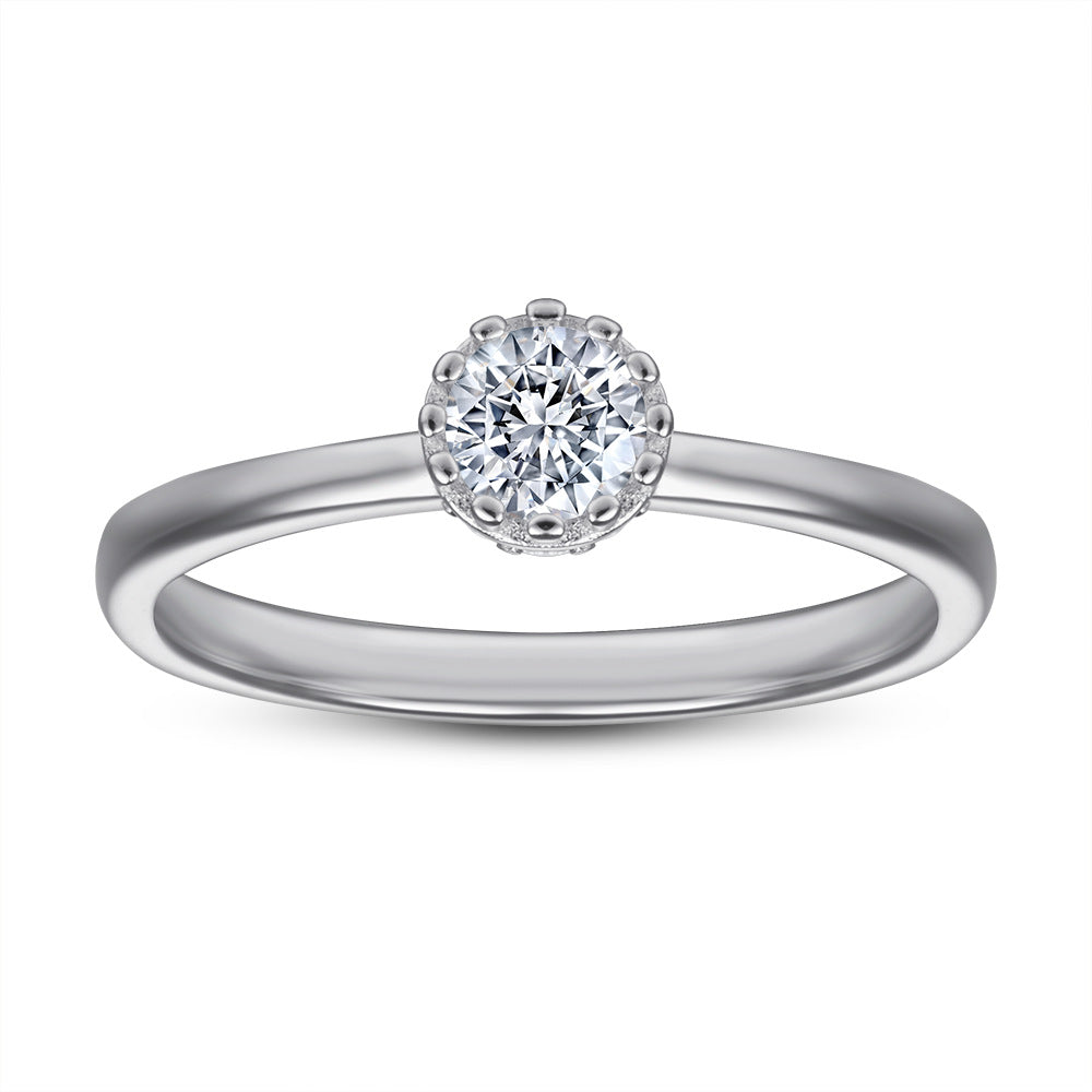 925 Silver Floral Wedding Band