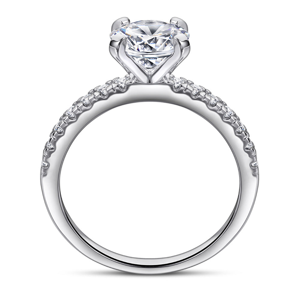 1.2ct S925 Silver CZ Statement Ring
