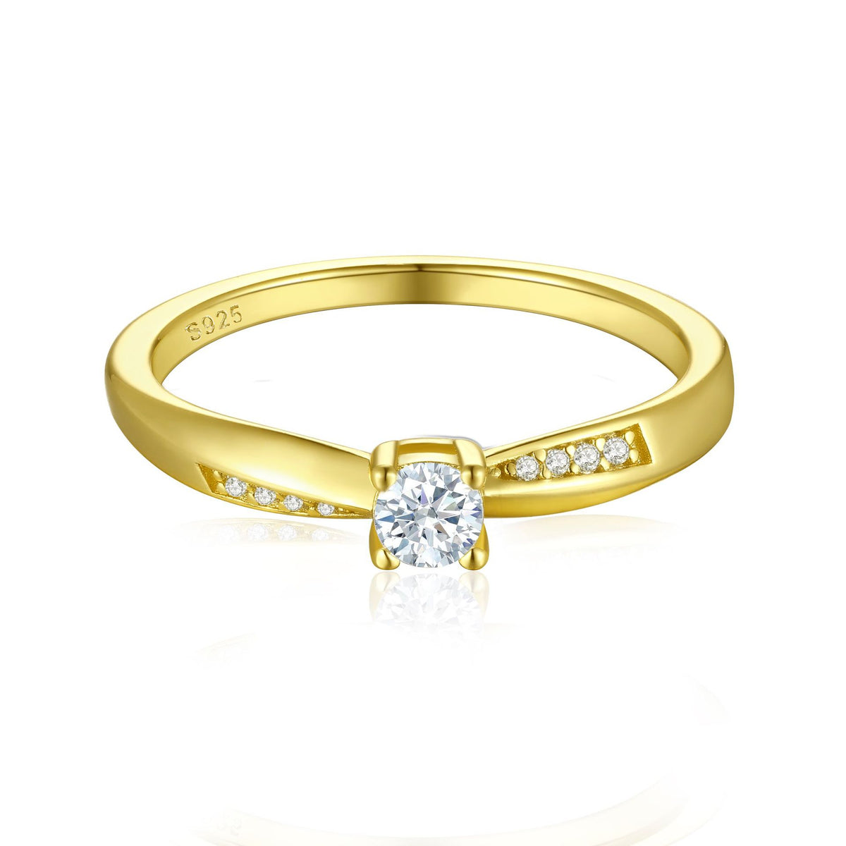 S925 Silver Moebius Ring - 18K Gold Plated