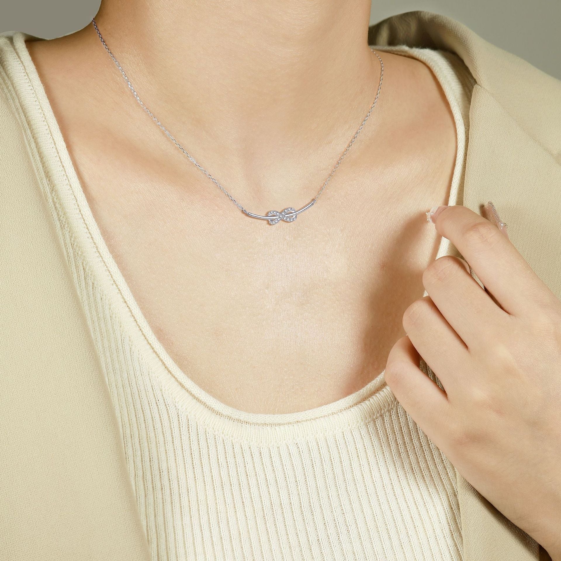 925 Silver Ring Earrings Necklace Set