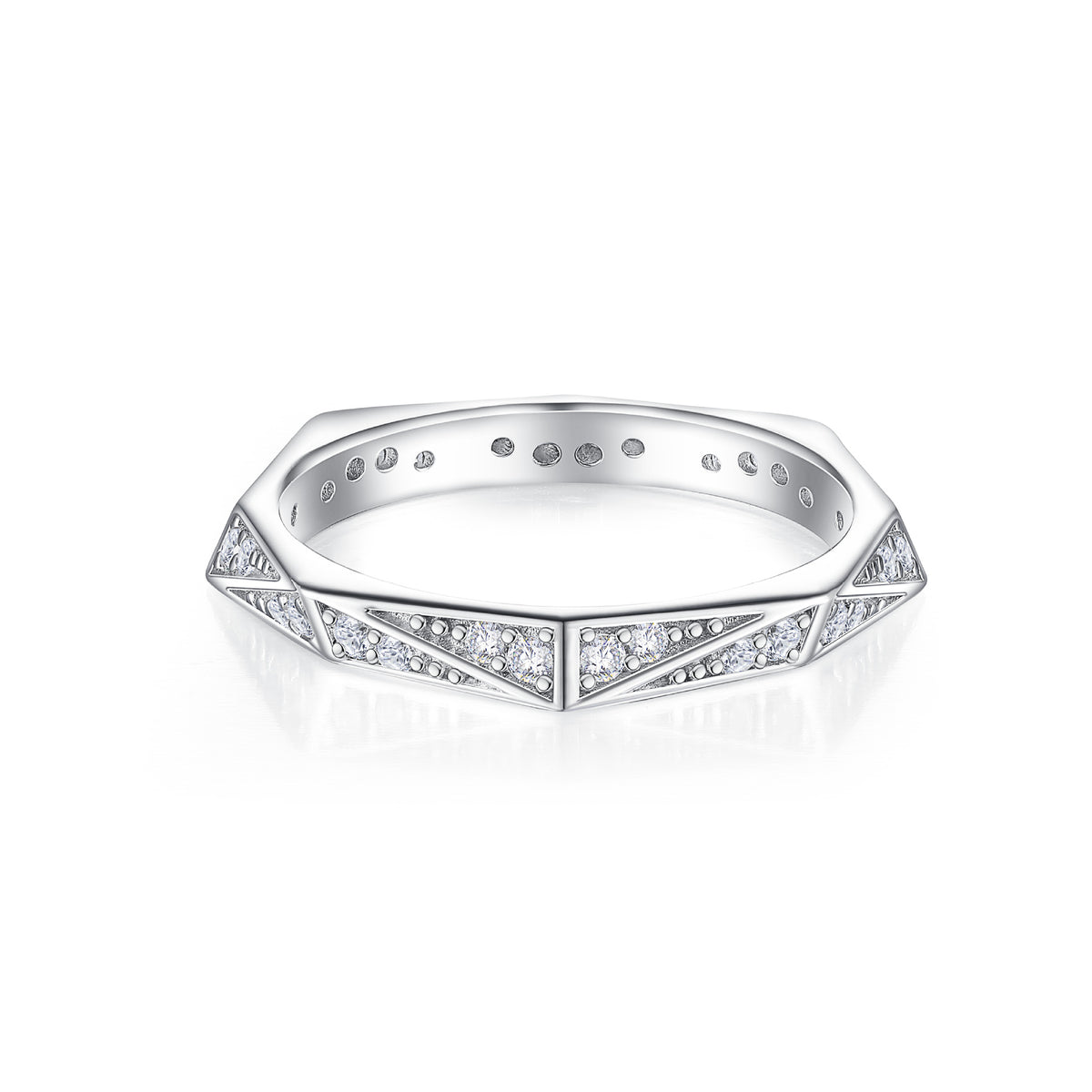 925 Silver Full Eternity CZ Band