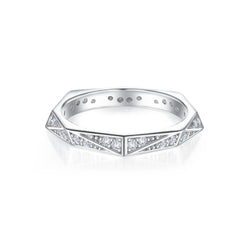 925 Silver Full Eternity CZ Band