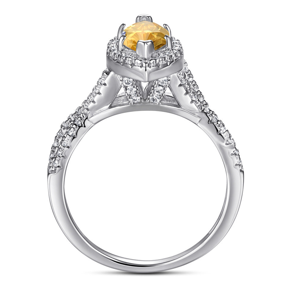 925 Silver Marquise Cut 1ct Solitaire Ring