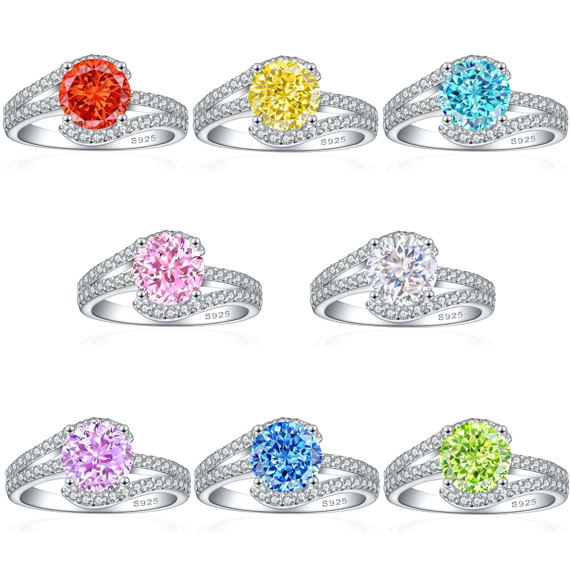 925 Silver 2ct Premium Ice Cut Ring