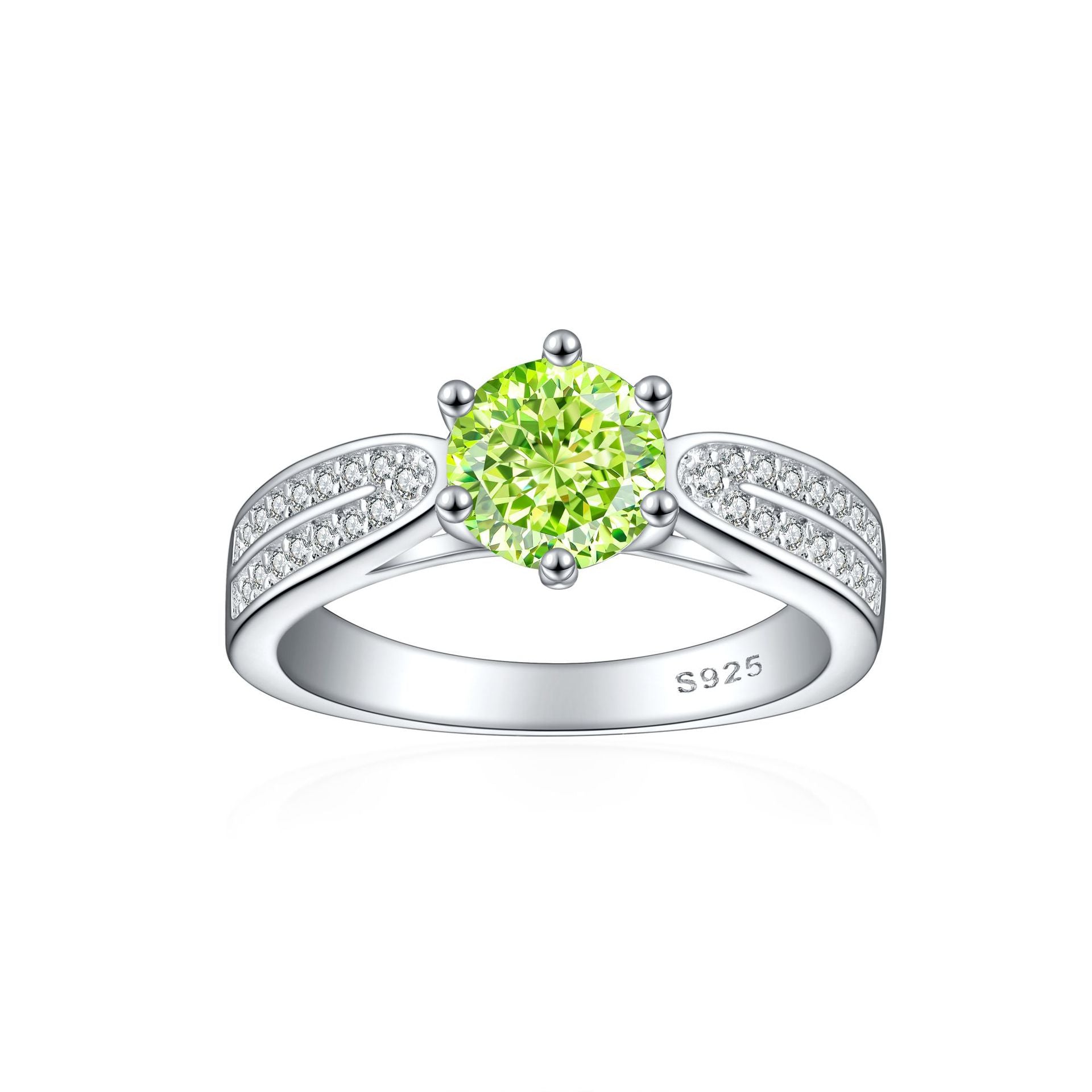 925 Silver 1.2ct Round Ice Halo Ring