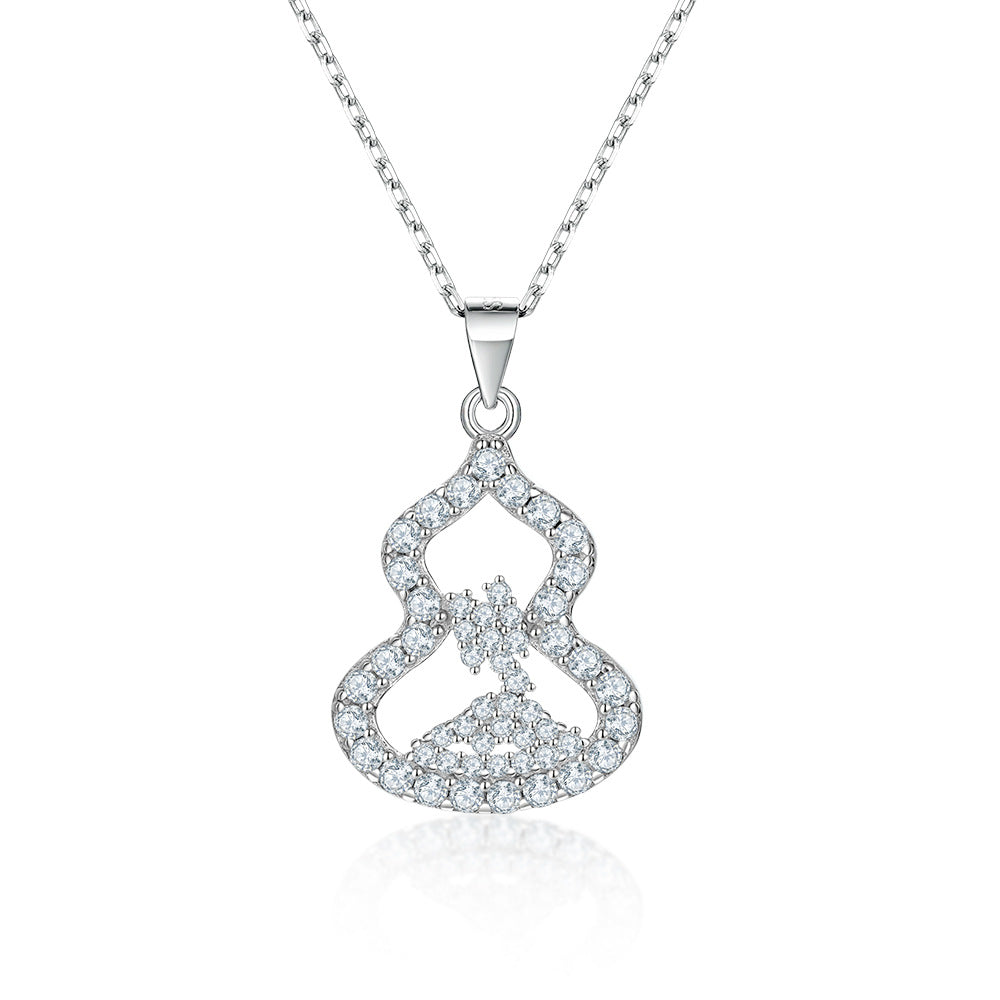 925 Silver Ring Earrings Gourd Necklace Jewelry