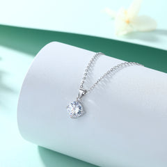 S925 Silver Zircon Diamond Necklace
