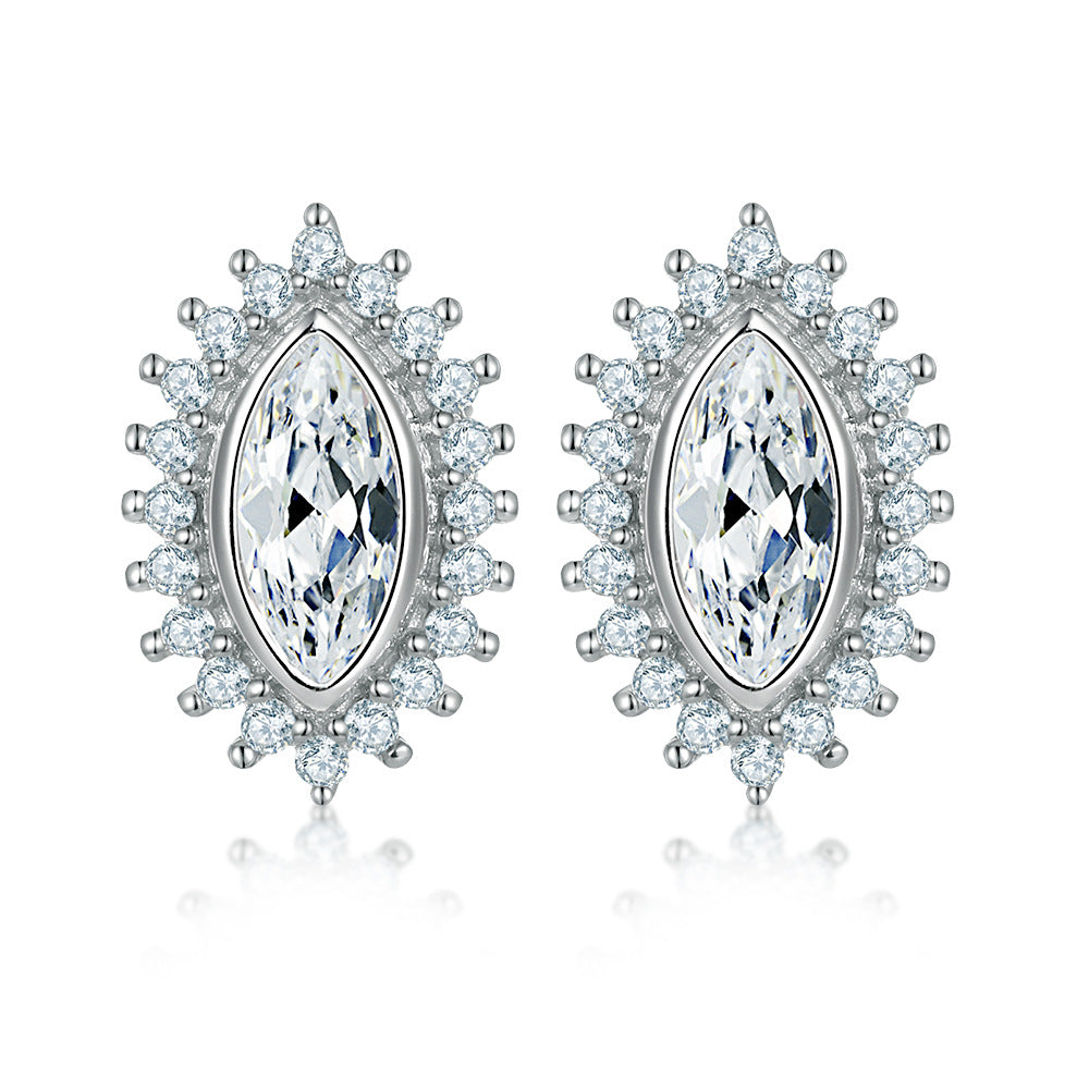 925 Silver Four Symbol Studs