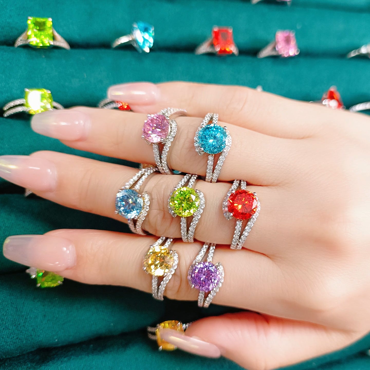 925 Silver 2ct Premium Ice Cut Ring