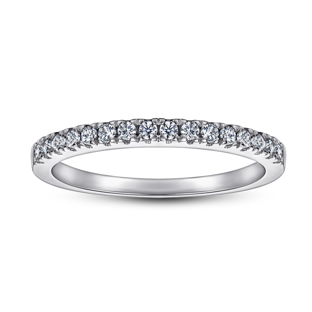 S925 Full Eternity Pinky Ring - Cartier Style