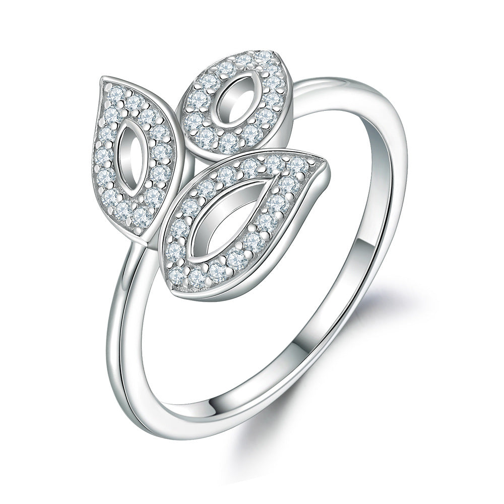 925 Silver Butterfly Pavé Band