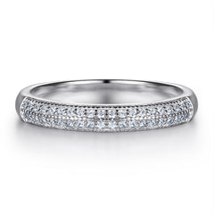 925 Silver Rose Gold Plated CZ Ring