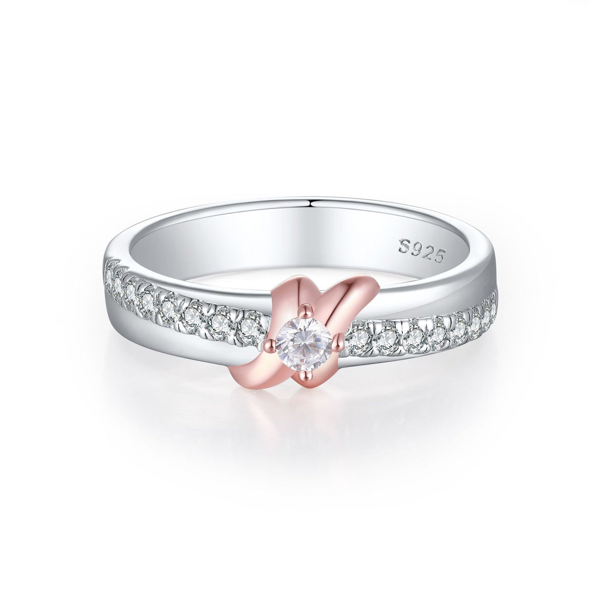 925 Silver Two-Tone Plated Ring