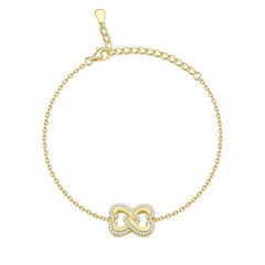 S925 Silver Linked Hearts Bracelet - Valentine's Jewelry
