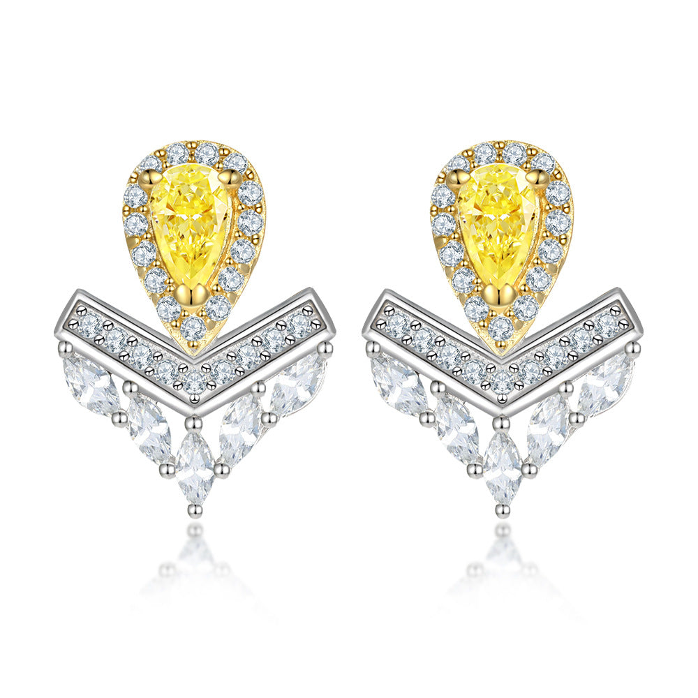 925 Silver Four Symbol Studs