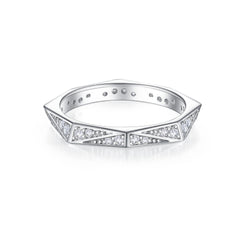 925 Silver Full Eternity CZ Band
