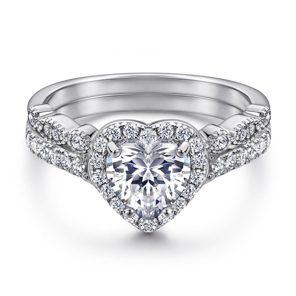 925 Silver Multi type CZ Ring