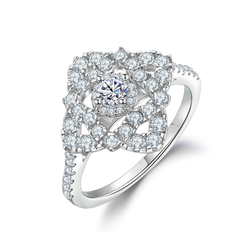 925 Silver Butterfly Pavé Band