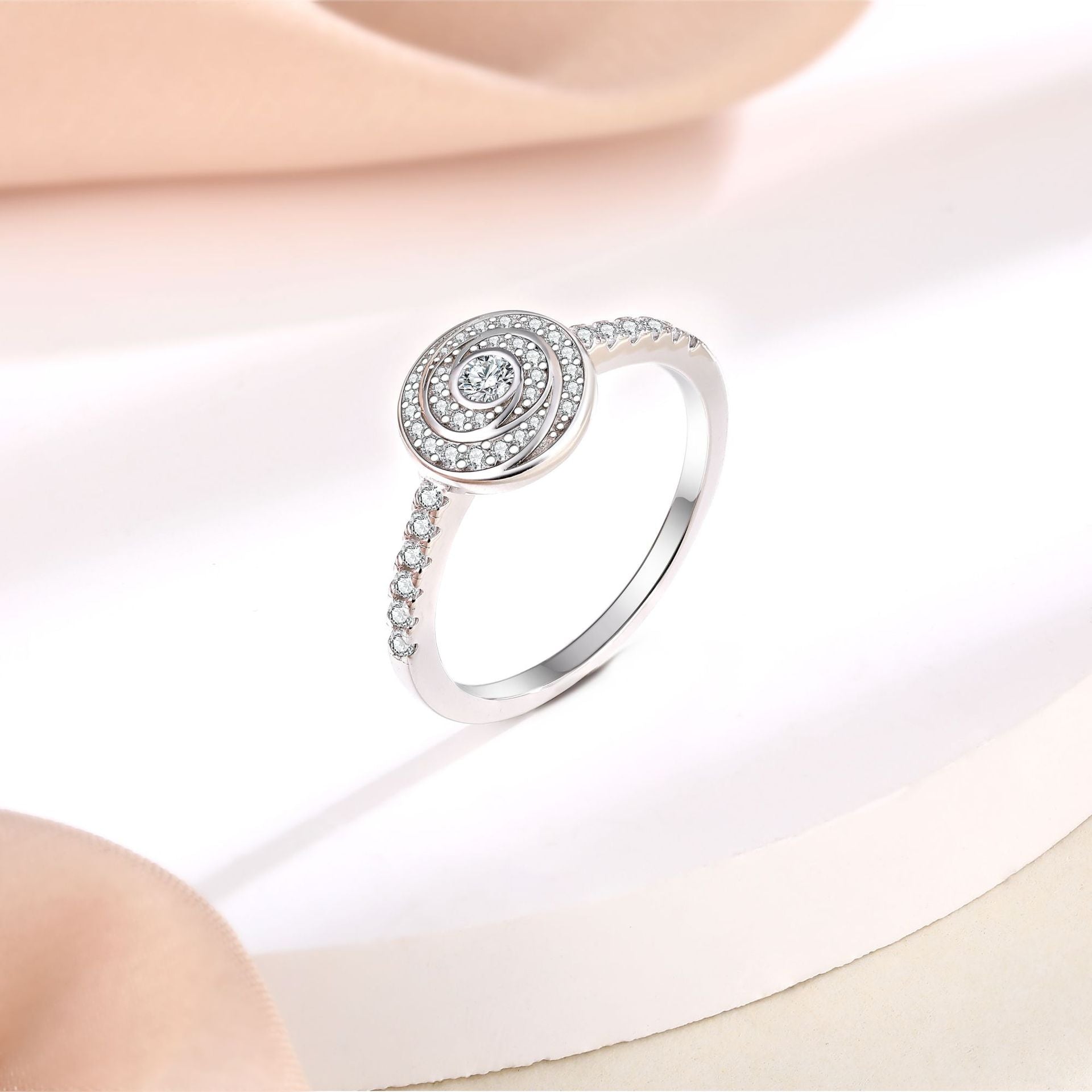 925 Silver Ring Earrings Necklace Bracelet Set