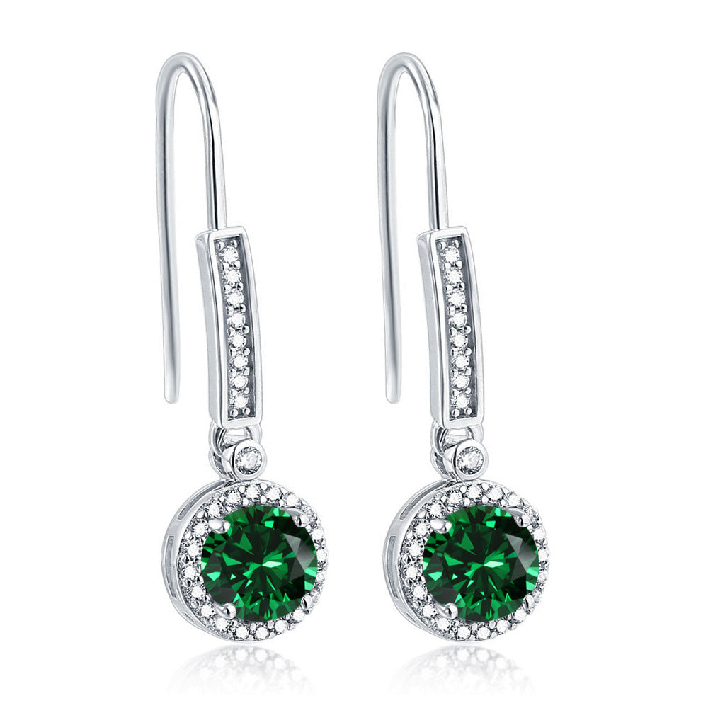 925 Silver Zirconia Drop Earrings