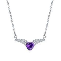 S925 Silver Heart Zodiac Necklace