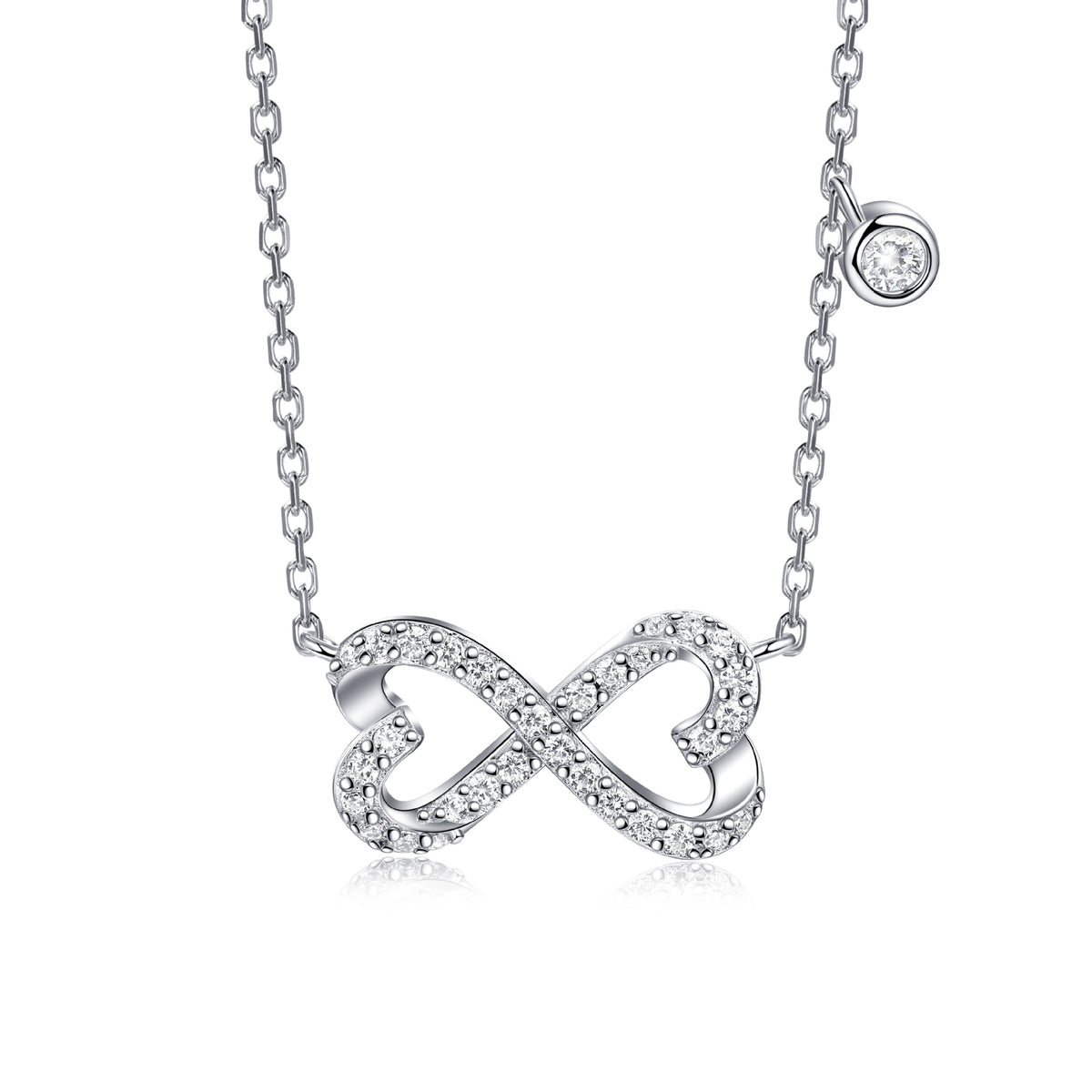 S925 Silver Heart Choker Necklace