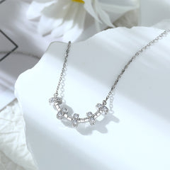 S925 Silver Circle Choker Necklace