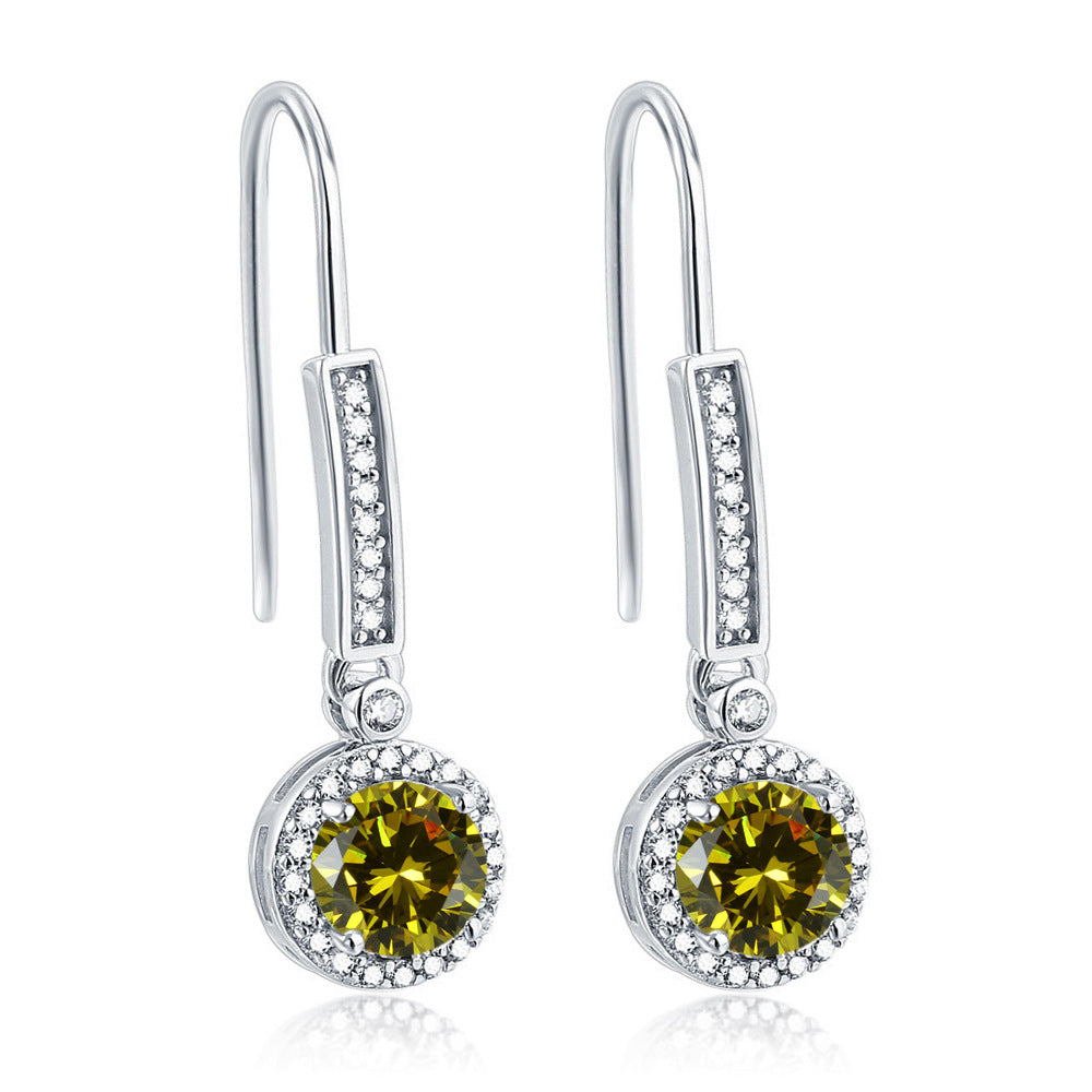 925 Silver Zirconia Drop Earrings