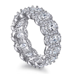 925 Silver Oval Cut Solitaire Ring