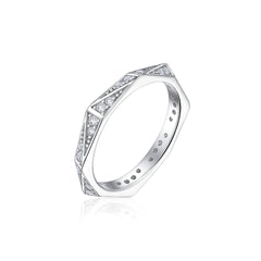 925 Silver Full Eternity CZ Band