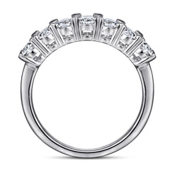 925 Silver Full Pavé Birthstone Ring