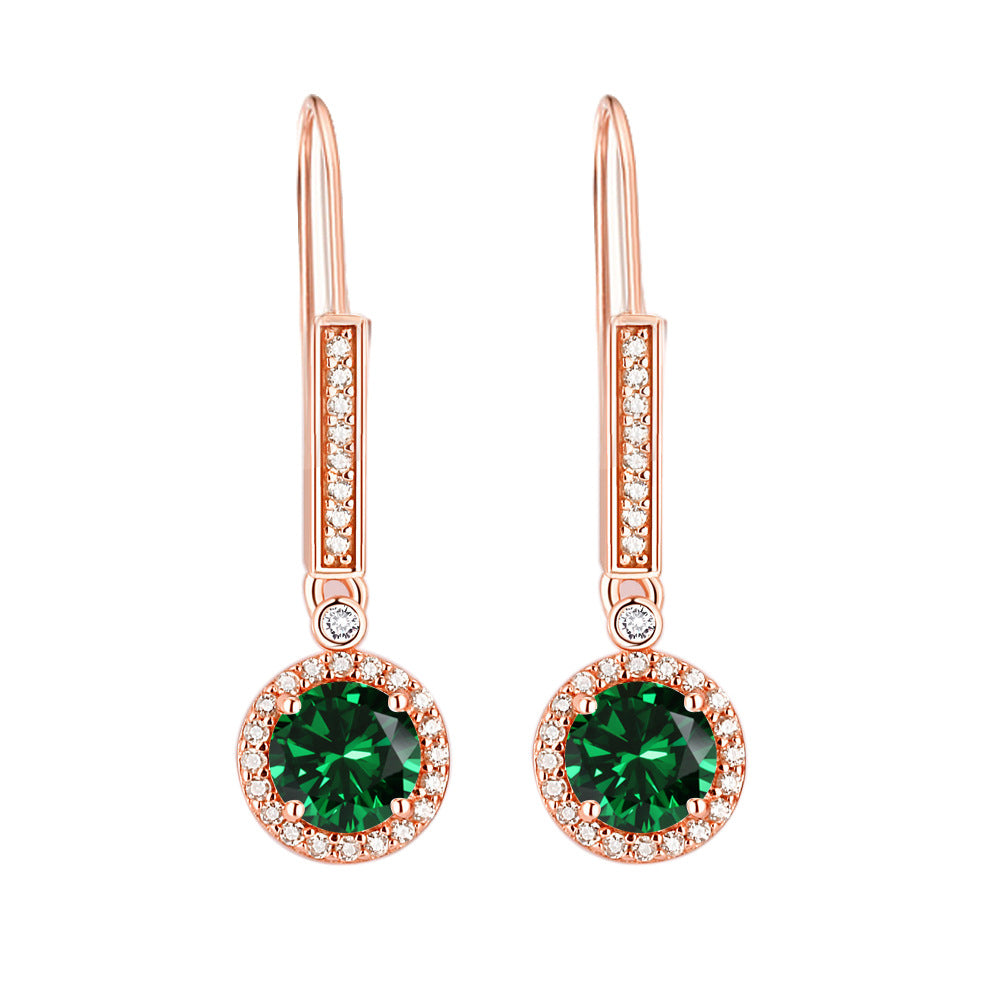 925 Silver Zirconia Drop Earrings