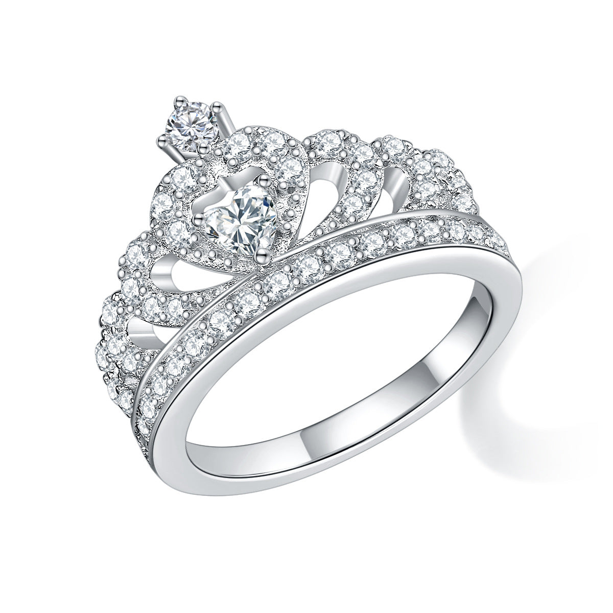 925 Silver Crown Design Ring