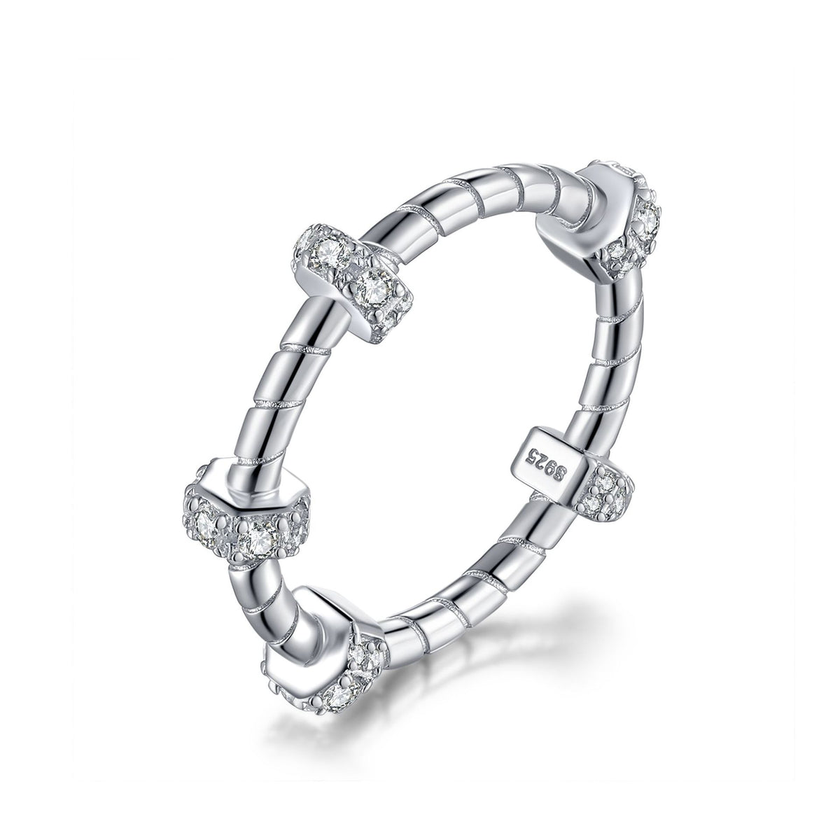 925 Silver Cartier Style Ring Earrings Necklace