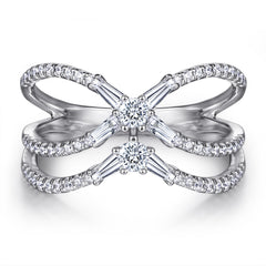 925 Silver Snowflake Earrings Star Necklace Bow Ring