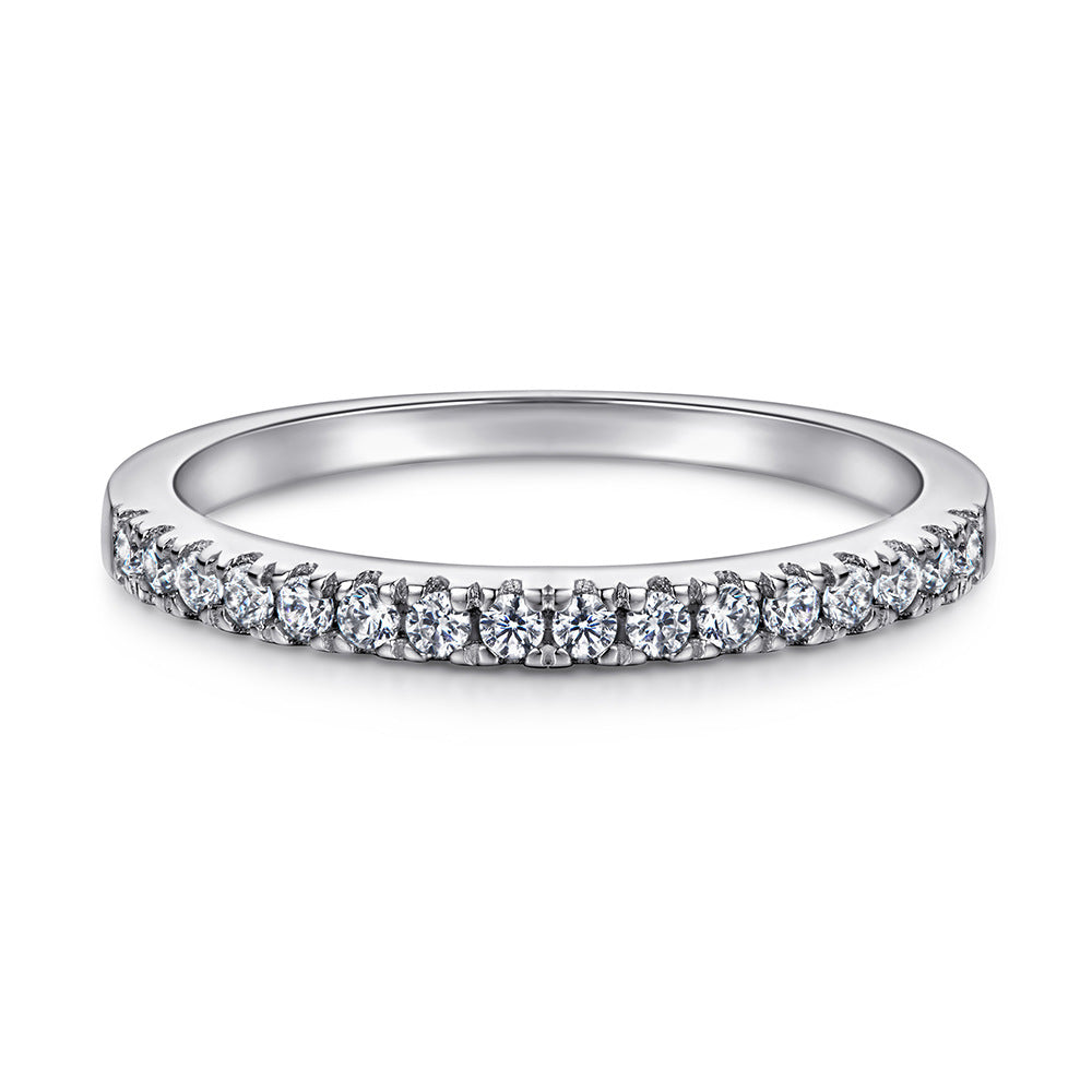 S925 Full Eternity Pinky Ring - Cartier Style