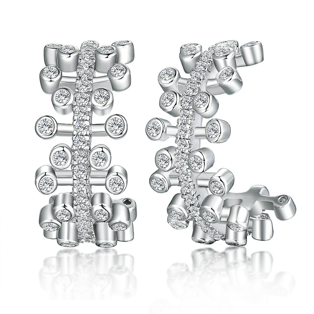 925 Silver Butterfly Heart Drops