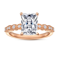 925 Silver Square CZ Statement Ring