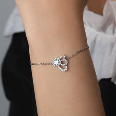 S925 Silver CZ Bracelet - Dior Inspired Jewelry