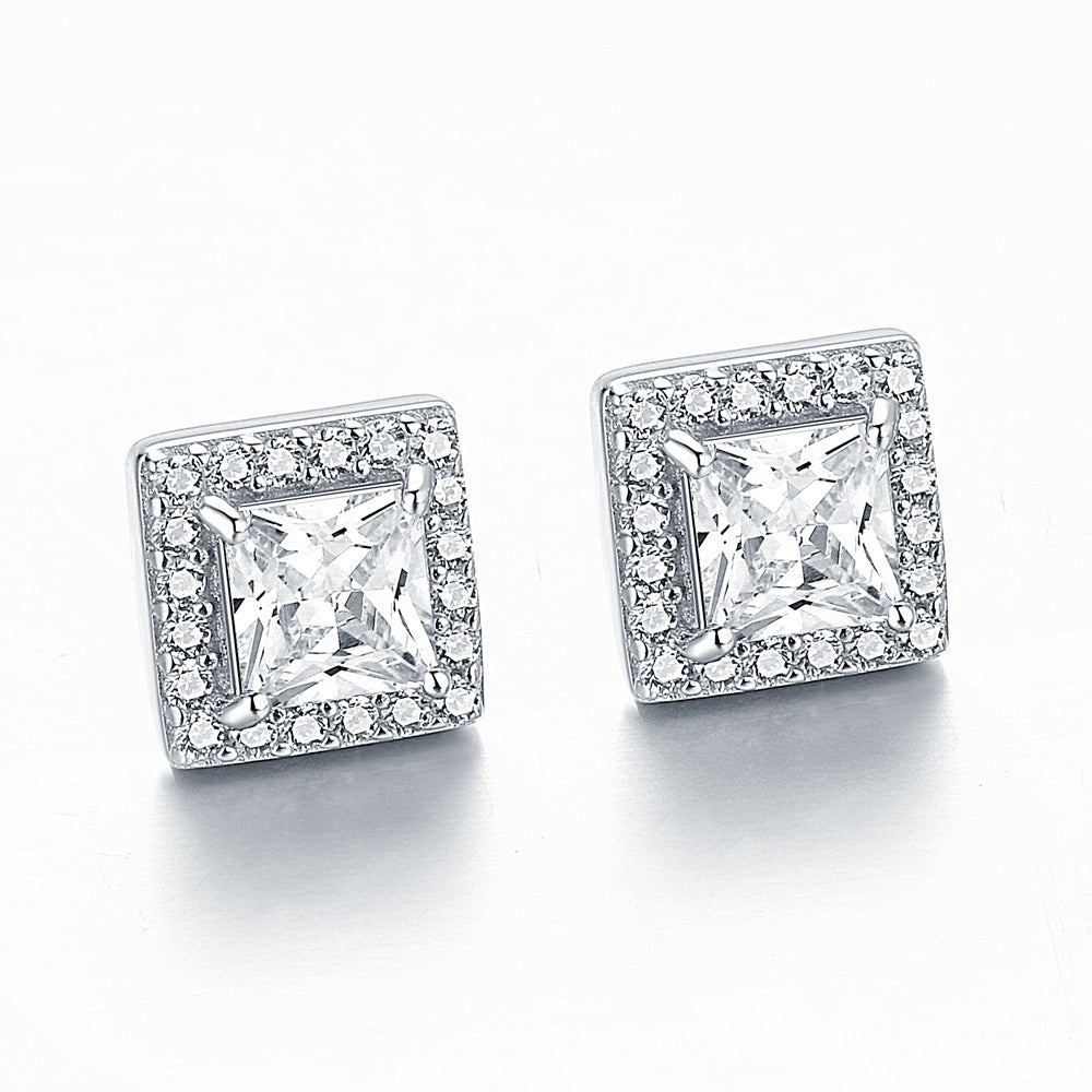 925 Silver Trendy Hearts & Arrows Studs