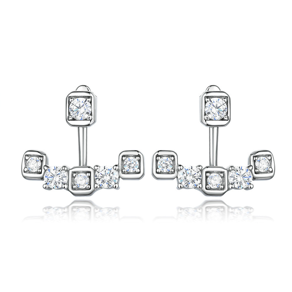 925 Silver Butterfly Heart Drops