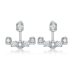 925 Silver Butterfly Heart Drops
