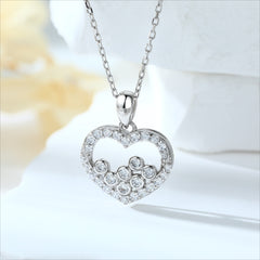 S925 Silver Heart pendant Necklace