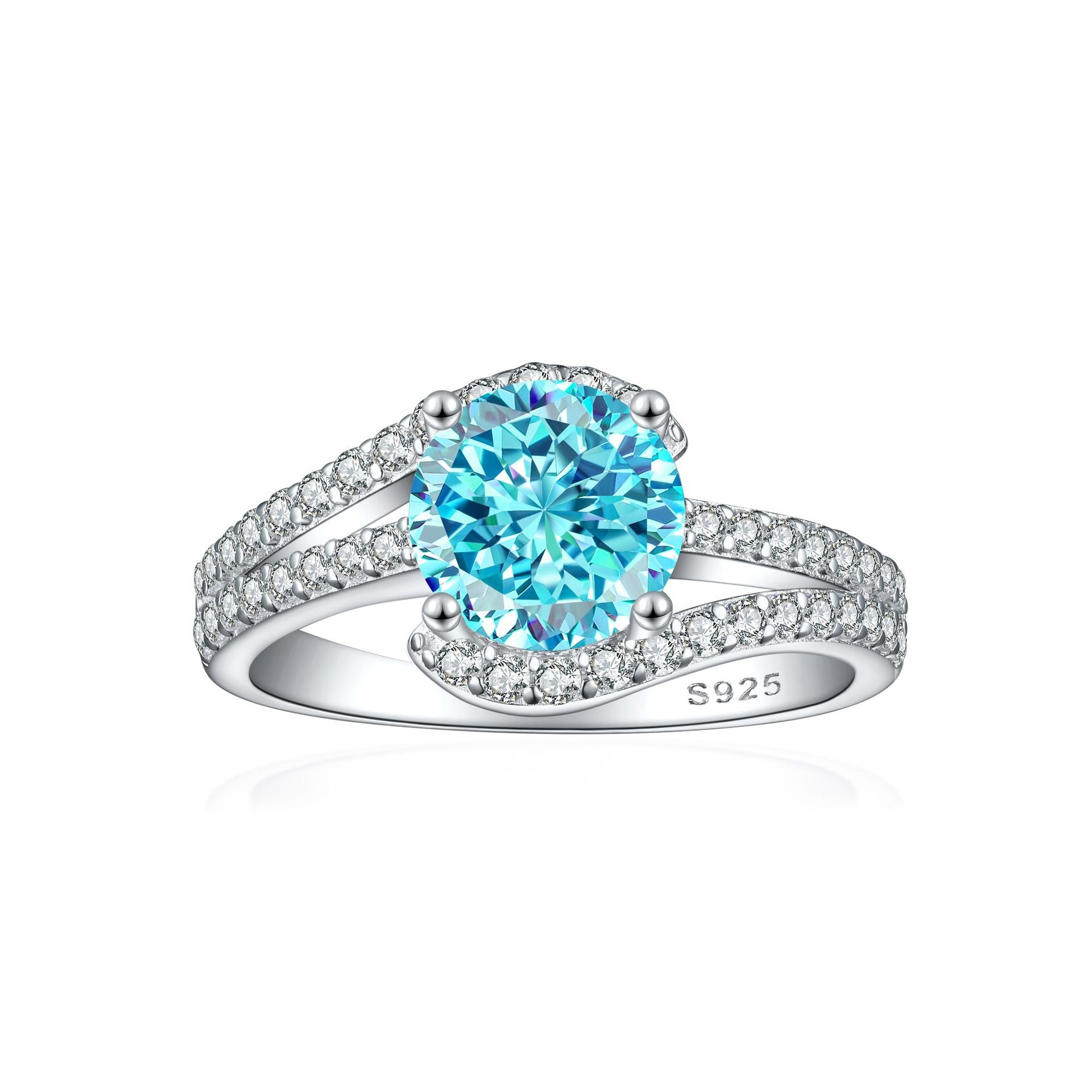925 Silver 2ct Premium Ice Cut Ring