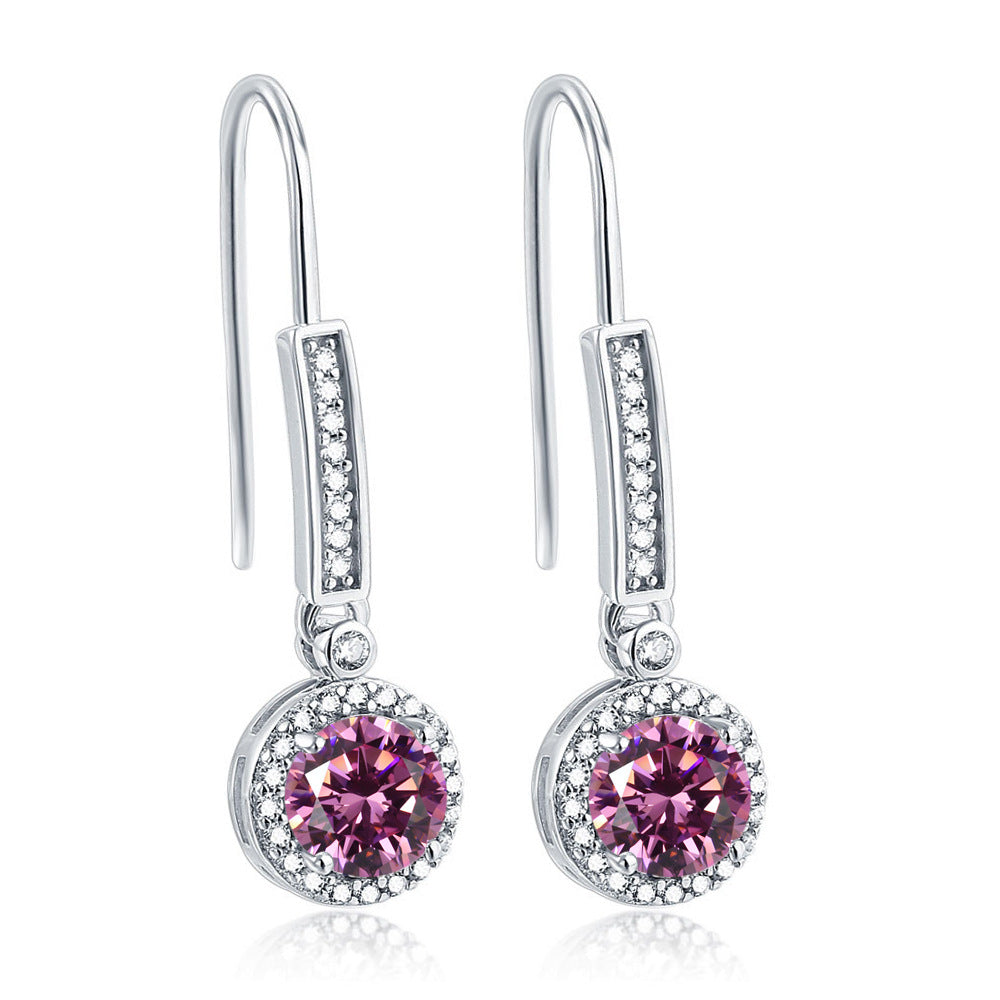 925 Silver Zirconia Drop Earrings