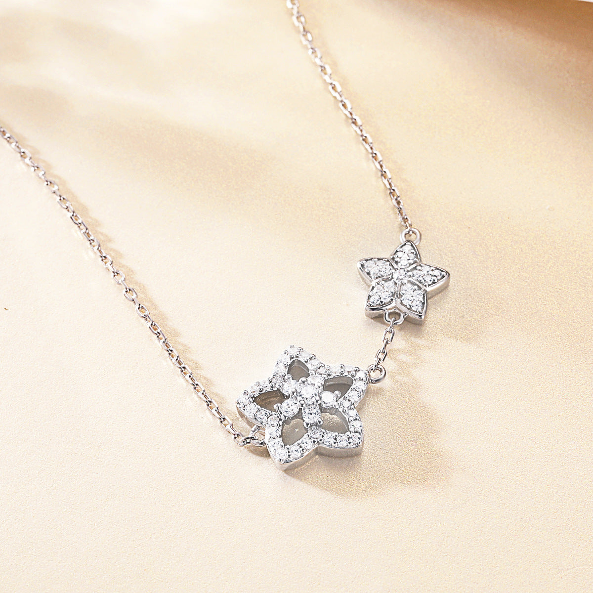 S925 Silver Star Pendant Necklace