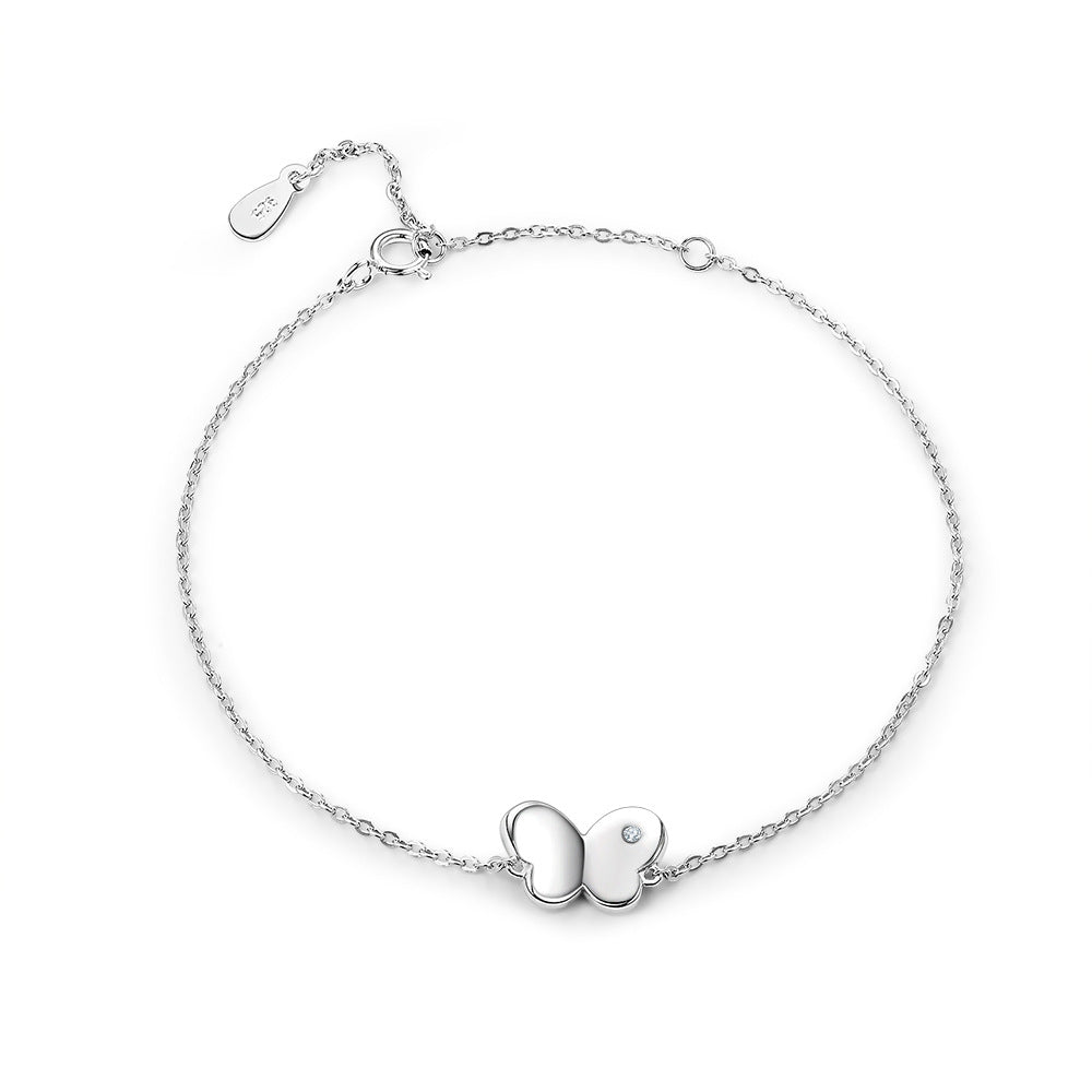 S925 Silver Butterfly Bracelet - Trendy Women's Jewelry