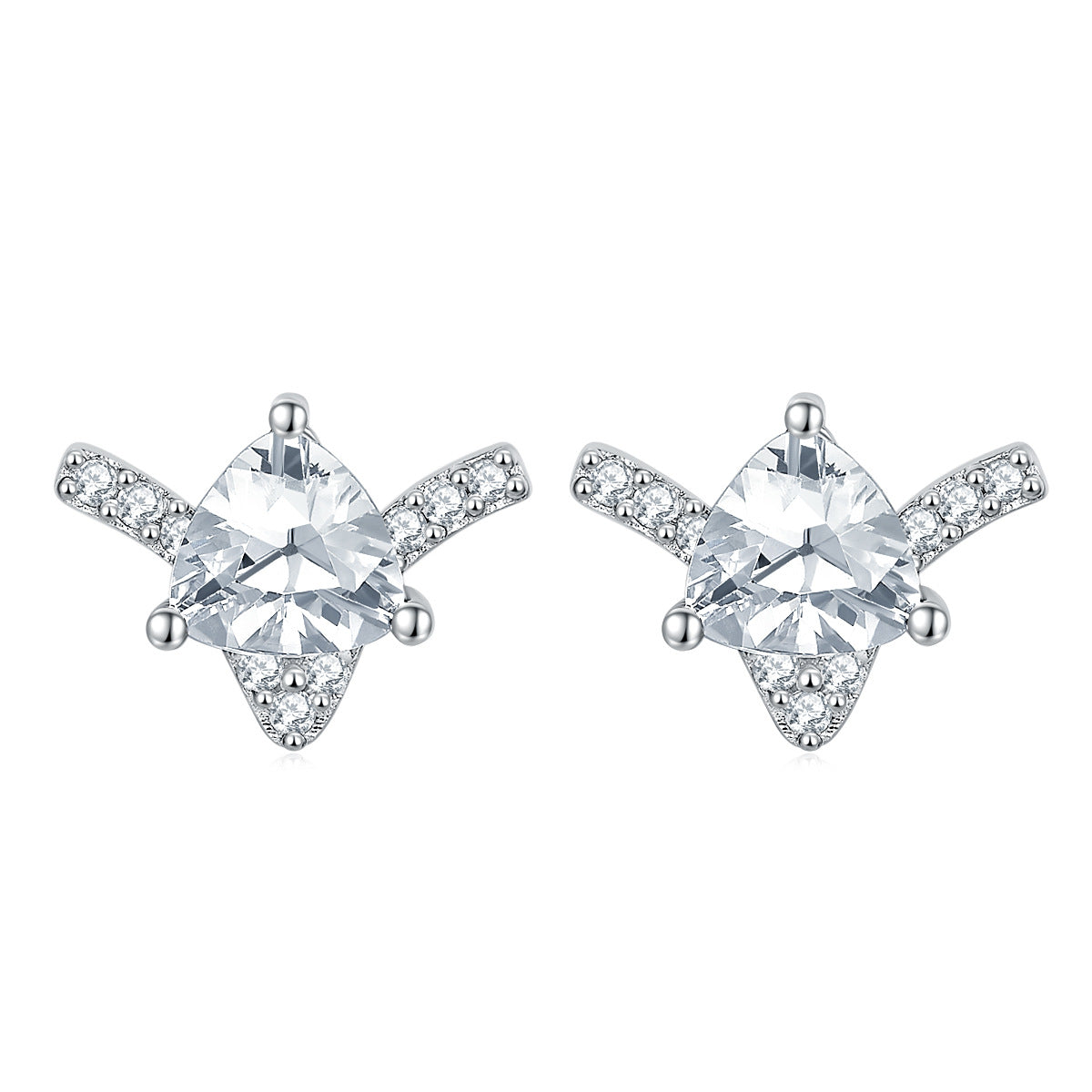 S925 Silver Star & Heart Earrings